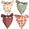 RemyRoo RemyRoo Extra Large Spring Dog Bandanas 4 Pack Rubi Set Premium Durable Adjustable Polyester Fabric Patented Shape Girl Floral Bandana