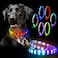 GS GLOWSEEN LED Dog Collar Color Changeable Light Up Dog Collars USB Rechargeable15 Light Effects Glow in The Dark Collar Weatherproof Fits for Small Medium Large DogKeep Your Pets Seen Safety High Vi