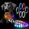 GS GLOWSEEN LED Dog Collar Color Changeable Light Up Dog Collars USB Rechargeable15 Light Effects Glow in The Dark Collar Weatherproof Fits for Small Medium Large DogKeep Your Pets Seen Safety High Vi