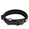 TRUE LOVE Truelove Dog Collar Reflective Premium Duraflex BuckleHigh Grade Nylon Webbing No Choke Basic Collars TLC5011BlackL