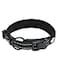 TRUE LOVE Truelove Dog Collar Reflective Premium Duraflex BuckleHigh Grade Nylon Webbing No Choke Basic Collars TLC5011BlackM
