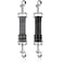 YUEPET Dog Safety Collar Clips 2 Pack Adjustable Prong Backup Clips Reflective Double Ended Backup Clasp Leash Connector for Dog Harness to Collar Safety ClipGreyBlack