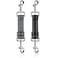 YUEPET Dog Safety Collar Clips 2 Pack Adjustable Prong Backup Clips Reflective Double Ended Backup Clasp Leash Connector for Dog Harness to Collar Safety ClipGreyBlack