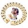 txprodogchains 32MM Thick Cuban Link Metal Dog Collar with Buckle Solid Stainless Steel Gold for Large Dogs