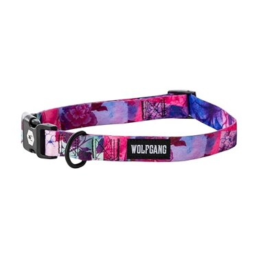 Wolfgang ManBeast Wolfgang Heavy Duty Adjustable Dog Collar with Quick Release Nylon Buckle for Walking Training Daydream Print Large
