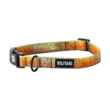 Wolfgang ManBeast Wolfgang Heavy Duty Adjustable Dog Collar with Quick Release Nylon Buckle for Walking Training CutBow Print Medium