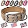 ADITYNA Heavy Duty Dog Collar for Large Dogs Reflective Collar with Handle for Training and Walking Wide Thick Tactical Soft Neoprene Padded