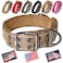 ADITYNA Heavy Duty Dog Collar for Large Dogs Reflective Collar with Handle for Training and Walking Wide Thick Tactical Soft Neoprene Padded