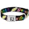 Buckle-Down BuckleDown DCWGD005L Seatbelt Dog Collar Large Grateful Dead Script wBears Skeletons BlackMulti Color 1 Wide Fits 1526 Neck Large