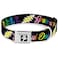 Buckle-Down BuckleDown DCWGD005L Seatbelt Dog Collar Large Grateful Dead Script wBears Skeletons BlackMulti Color 1 Wide Fits 1526 Neck Large