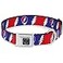 Buckle-Down BuckleDown DCWGD019M RedWhiteBlue Seatbelt Dog Collar Medium NA 1 Wide Fits 1117 Neck Medium