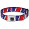 Buckle-Down BuckleDown DCWGD019M RedWhiteBlue Seatbelt Dog Collar Medium NA 1 Wide Fits 1117 Neck Medium