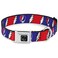 Buckle-Down BuckleDown DCWGD019M RedWhiteBlue Seatbelt Dog Collar Medium NA 1 Wide Fits 1117 Neck Medium