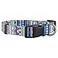 Native Pup Western Dog Collar Cute Designer Aztec Tribal Pattern Male Female Medium White