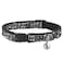 Buckle-Down BuckleDown Cat Collar Breakaway Music Notes Black White 8 to 12 Inches 05 Inch Wide