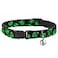 Buckle-Down BuckleDown Aliens Head Scattered Breakaway Cat Collar with Bell Plastic Clip Easy Adjustable 85 to 1205 Wide
