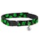 Buckle-Down BuckleDown Aliens Head Scattered Breakaway Cat Collar with Bell Plastic Clip Easy Adjustable 85 to 1205 Wide