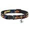Buckle-Down Cat Collar Breakaway Batman Robin in Action Text Burgundy 8 to 12 Inches 05 Inch Wide