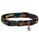 Buckle-Down Cat Collar Breakaway Batman Robin in Action Text Burgundy 8 to 12 Inches 05 Inch Wide