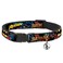 Buckle-Down Cat Collar Breakaway Batman Robin in Action Text Burgundy 8 to 12 Inches 05 Inch Wide