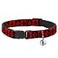 Buckle-Down Cat Collar Breakaway Harley Quinn Diamond Blocks Red Black Black Red 8 to 12 Inches 05 Inch Wide