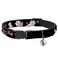 Buckle-Down Cat Collar Breakaway Aristocats Marie 3 Poses Because Im A Lady Thats Why Black 8 to 12 Inches 05 Inch Wide