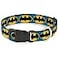 Buckle-Down BuckleDown Plastic Clip Collar Bat Signal3 BlueBlackYellow 12 Wide Fits 69 Neck Small