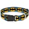 Buckle-Down BuckleDown Plastic Clip Collar Bat Signal3 BlueBlackYellow 12 Wide Fits 69 Neck Small