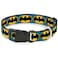 Buckle-Down BuckleDown Plastic Clip Collar Bat Signal3 BlueBlackYellow 12 Wide Fits 69 Neck Small