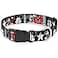 Buckle-Down BuckleDown Plastic Clip Collar Classic Mickey Mouse 1928 Collage BlackWhiteRed 12 Wide Fits 812 Neck Medium