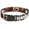 Buckle-Down BuckleDown Plastic Clip Collar Dug 3PosesSQUIRREL BrownYellowWhite 1 Wide Fits 1526 Neck Large