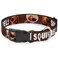Buckle-Down BuckleDown Plastic Clip Collar Dug 3PosesSQUIRREL BrownYellowWhite 1 Wide Fits 1526 Neck Large