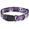 Buckle-Down BuckleDown Plastic Clip Collar Jack ExpressionsGhosts in Cemetery PurplesGraysWhite 12 Wide Fits 69 Neck Small