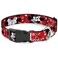 Buckle-Down BuckleDown Plastic Clip Collar Mickey Minnie HUGS KISSES Poses RedsWhite 12 Wide Fits 812 Neck Medium
