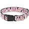 Buckle-Down BuckleDown Plastic Clip Collar Minnie Mouse Expressions Polka Dot PinkWhite 15 Wide Fits 1318 Neck Small