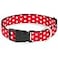Buckle-Down BuckleDown Plastic Clip Collar Minnie Mouse Polka DotMini Silhouette RedWhite 12 Wide Fits 69 Neck Small