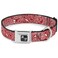 Buckle-Down BuckleDown Seatbelt Buckle Dog Collar BandanaSkulls RedWhite 1 Wide Fits 1526 Neck Large