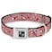 Buckle-Down BuckleDown Seatbelt Buckle Dog Collar BandanaSkulls RedWhite 15 Wide Fits 1832 Neck Large