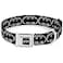 Buckle-Down Dog Collar Seatbelt Buckle Batman Shield Black Silver 15 to 26 Inches 10 Inch Wide