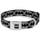 Buckle-Down Dog Collar Seatbelt Buckle Batman Shield Black Silver 15 to 26 Inches 10 Inch Wide