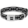 Buckle-Down Dog Collar Seatbelt Buckle Batman Shield Black Silver 15 to 26 Inches 10 Inch Wide