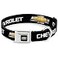 Buckle-Down BuckleDown Seatbelt Buckle Dog Collar Chevy Bowtie BlackGold Logo REPEAT 1 Wide Fits 1117 Neck Medium