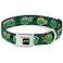 Buckle-Down BuckleDown Seatbelt Buckle Dog Collar Classic TMNT Turtle Faces BlackGreen Turtle Shell 1 Wide Fits 1117 Neck Medium
