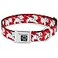 Buckle-Down BuckleDown Seatbelt Buckle Dog Collar Dalmatians RunningPaws RedsWhiteBlack 15 Wide Fits 1623 Neck Medium