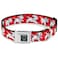 Buckle-Down BuckleDown Seatbelt Buckle Dog Collar Dalmatians RunningPaws RedsWhiteBlack 15 Wide Fits 1623 Neck Medium