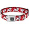 Buckle-Down BuckleDown Seatbelt Buckle Dog Collar Dalmatians RunningPaws RedsWhiteBlack 15 Wide Fits 1623 Neck Medium