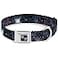 Buckle-Down BuckleDown Seatbelt Buckle Dog Collar Galaxy Collage 1 Wide Fits 1117 Neck Medium