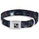 Buckle-Down BuckleDown Seatbelt Buckle Dog Collar Galaxy Collage 1 Wide Fits 1117 Neck Medium