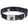 Buckle-Down BuckleDown Seatbelt Buckle Dog Collar Galaxy Collage 1 Wide Fits 1117 Neck Medium