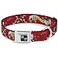 Buckle-Down Dog Collar Seatbelt Buckle Lucky Red 11 to 17 Inches 10 Inch Wide